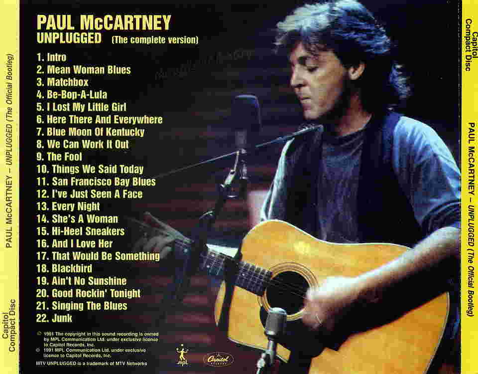 Paul McCartney Unplugged (The Official Bootleg) [The Complete